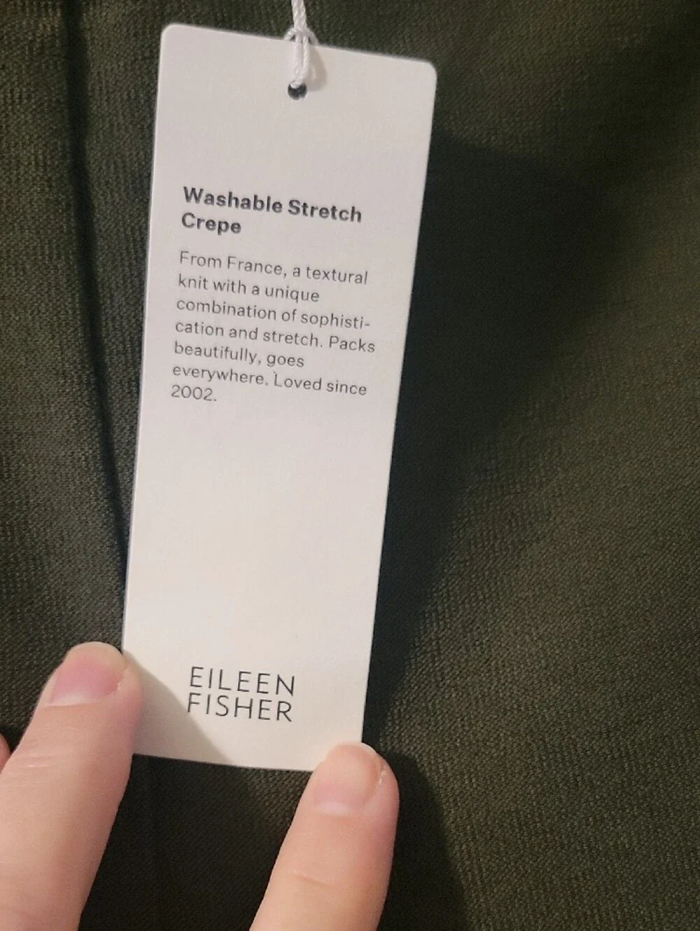 NWT Eileen Fisher Dark Olive Stretch Dress Pants 3X